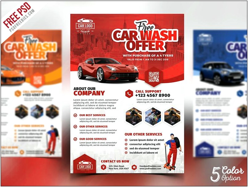 Car Wash Flyer Template Psd Free