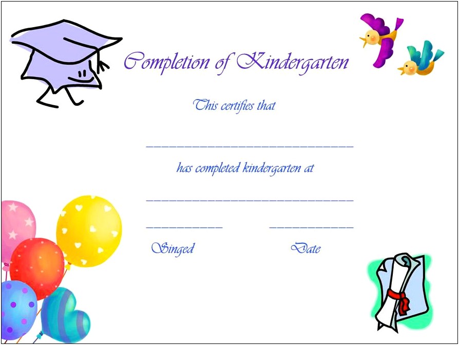 Certificate Of Graduation Template Free Download