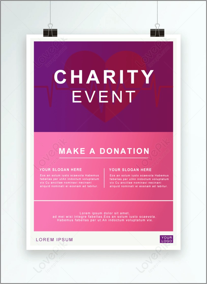 Charity Poster Template Psd Free Download