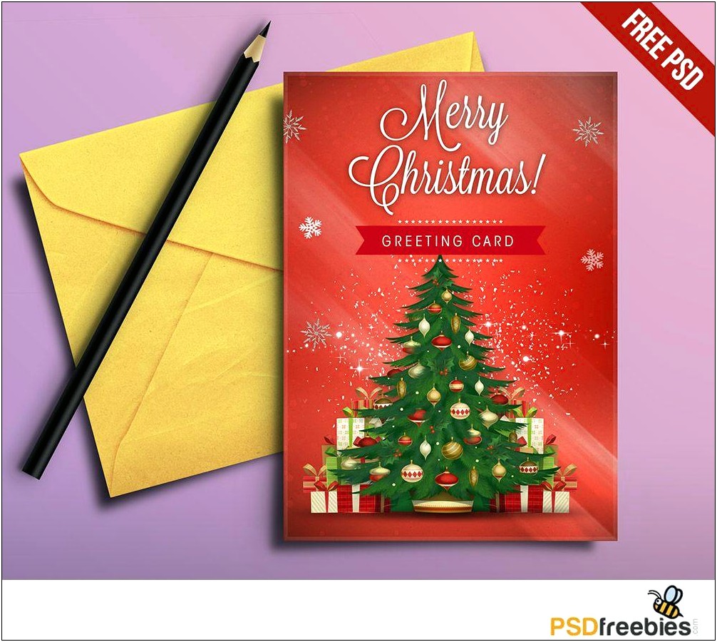 Christmas Card Template Photoshop Free Download