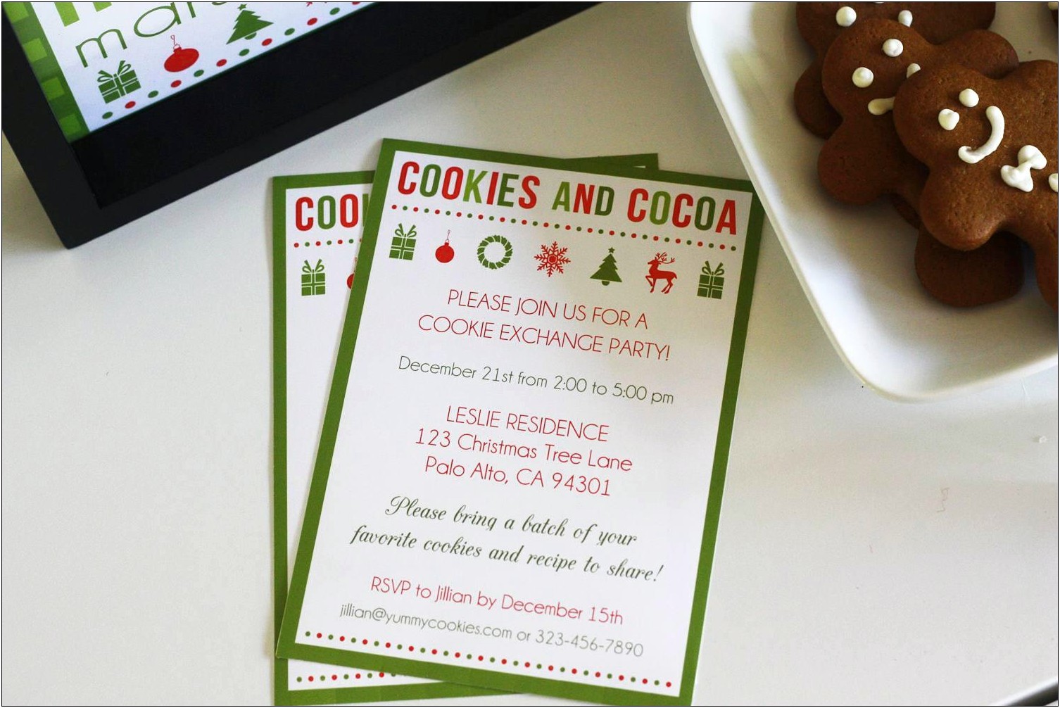 Christmas Cookie Exchange Flyer Template Free