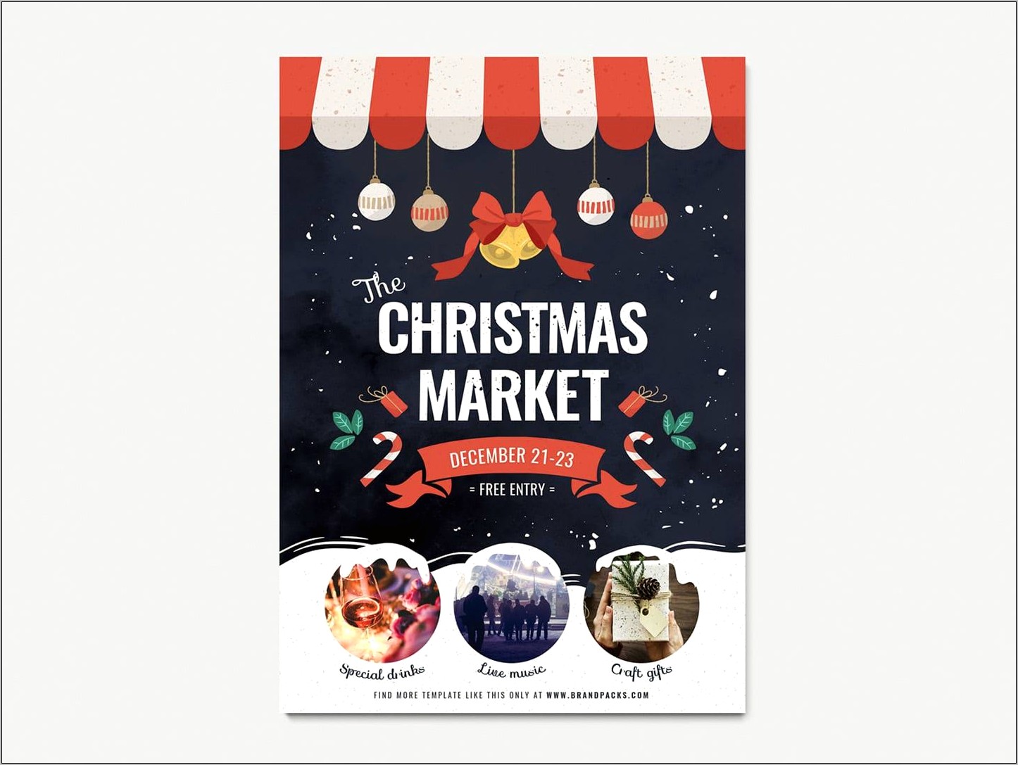 Christmas Craft Fair Poster Template Free