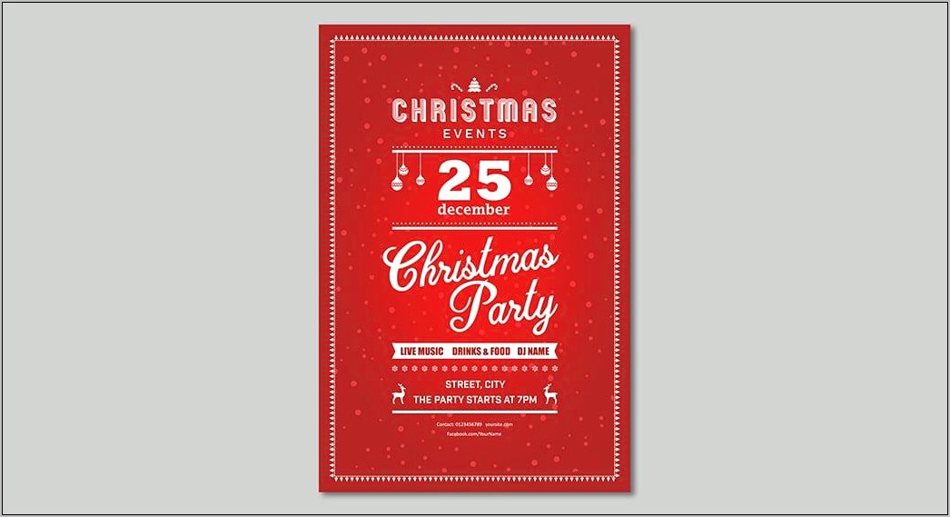 Christmas Holiday Invitation Templates Free Download