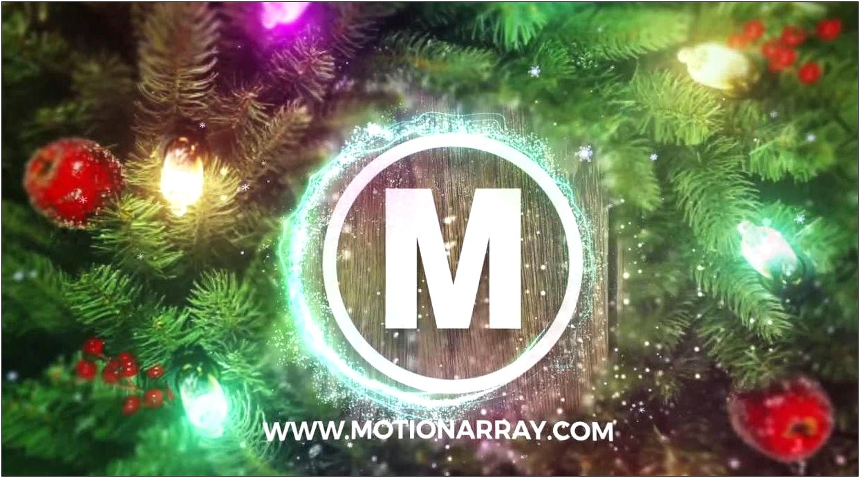 Christmas Logo After Effects Template Free
