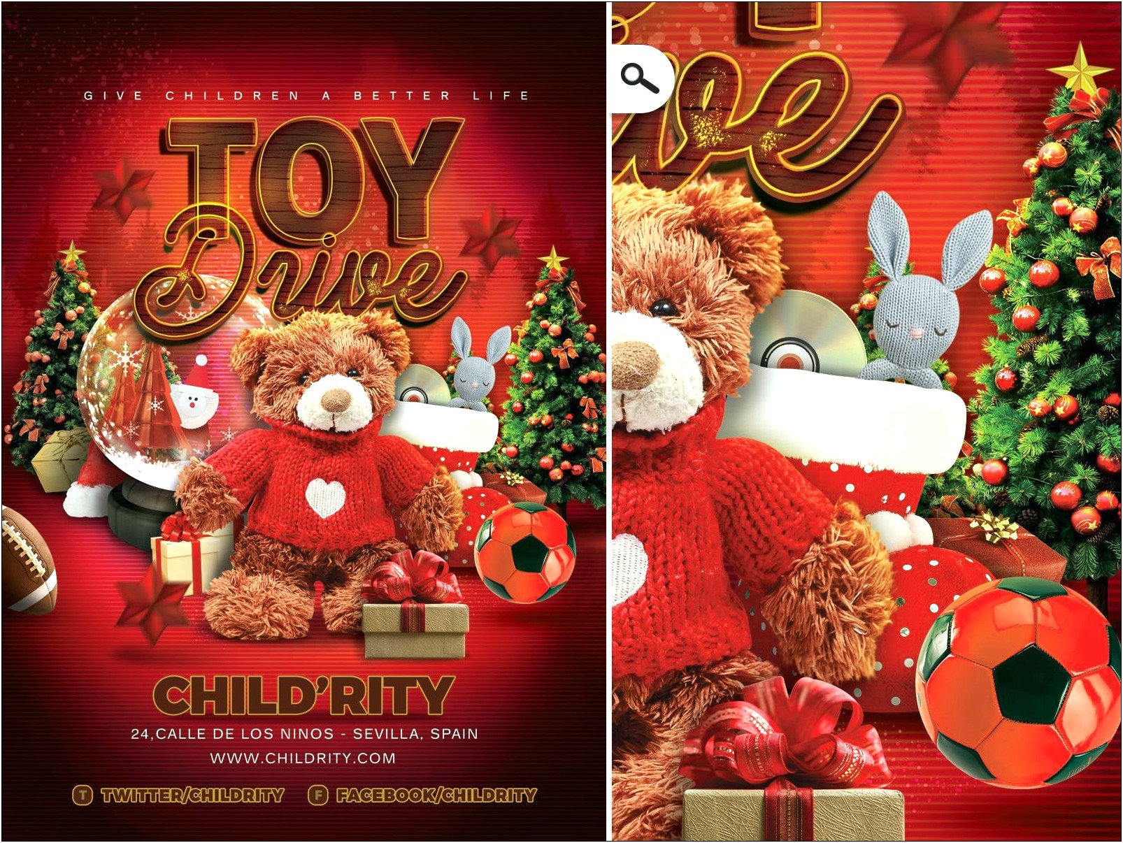 Christmas Toy Drive Flyer Template Free