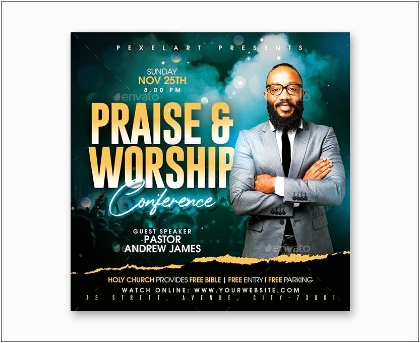 Church Conference Flyer Template Psd Free