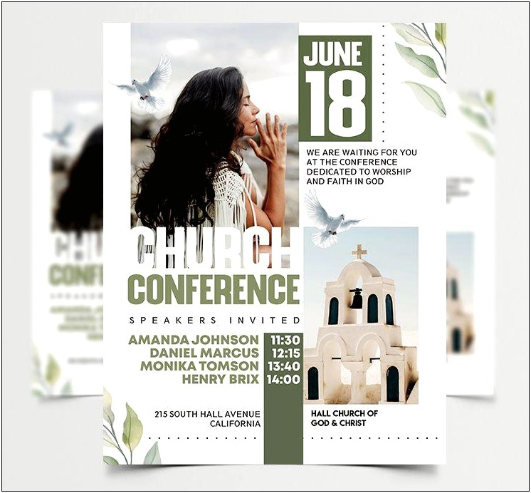 Church Event Flyer Templates Free Download