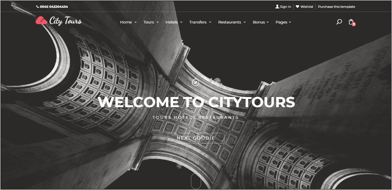 City Tours Html Template Free Download