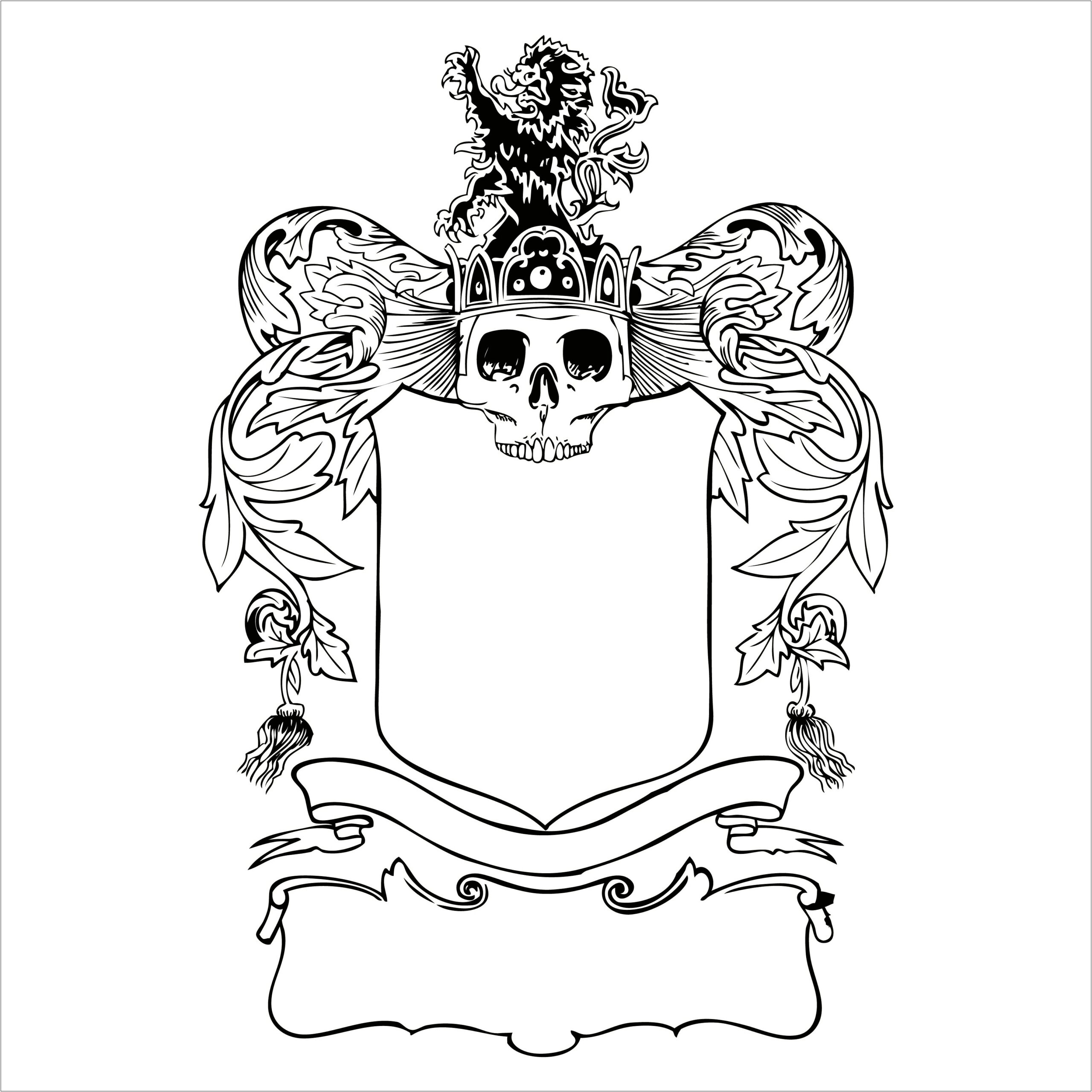 Coat Of Arms Shield Template Free
