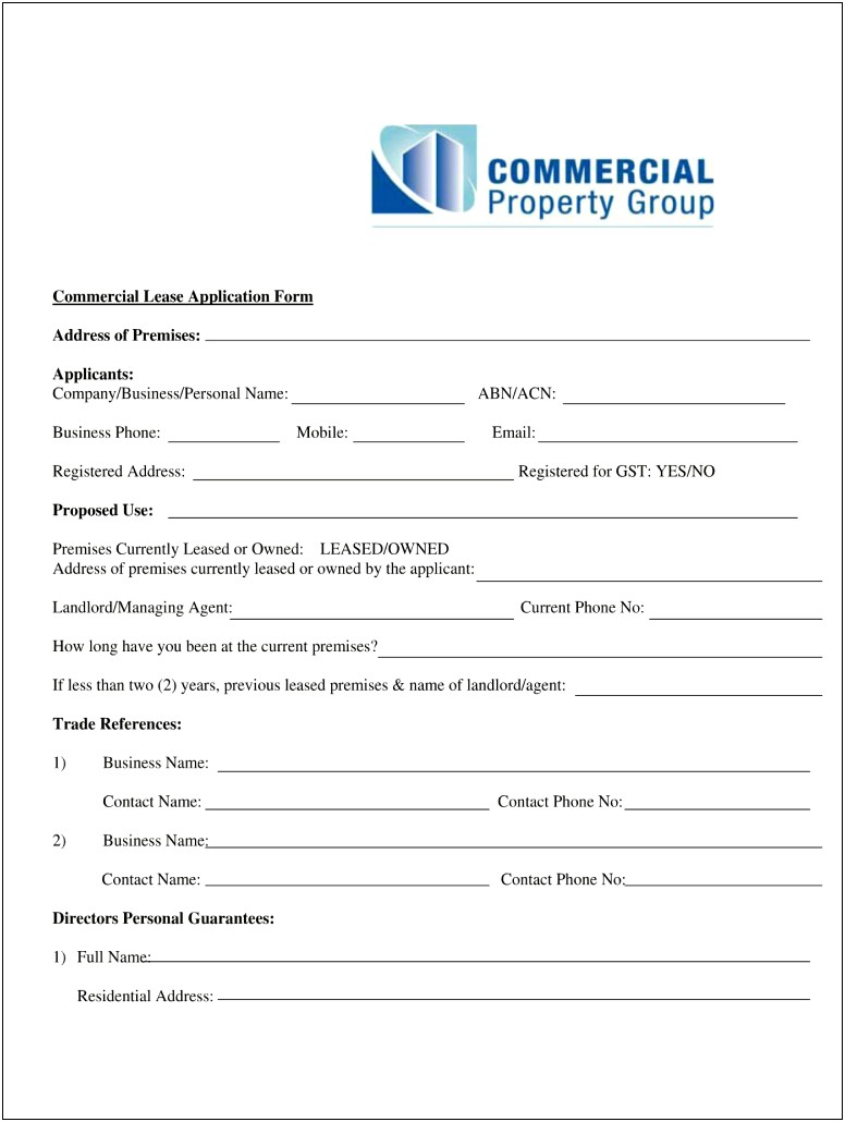 Commercial Sublease Agreement Template Free Australia