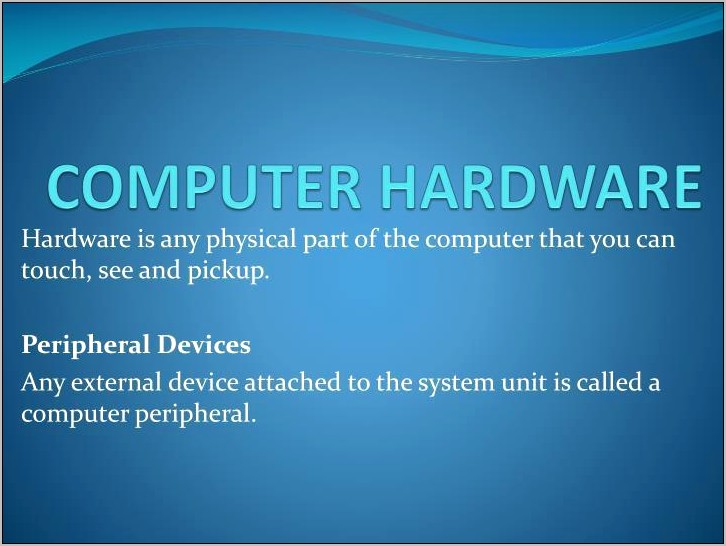 Computer Hardware Ppt Templates Free Download
