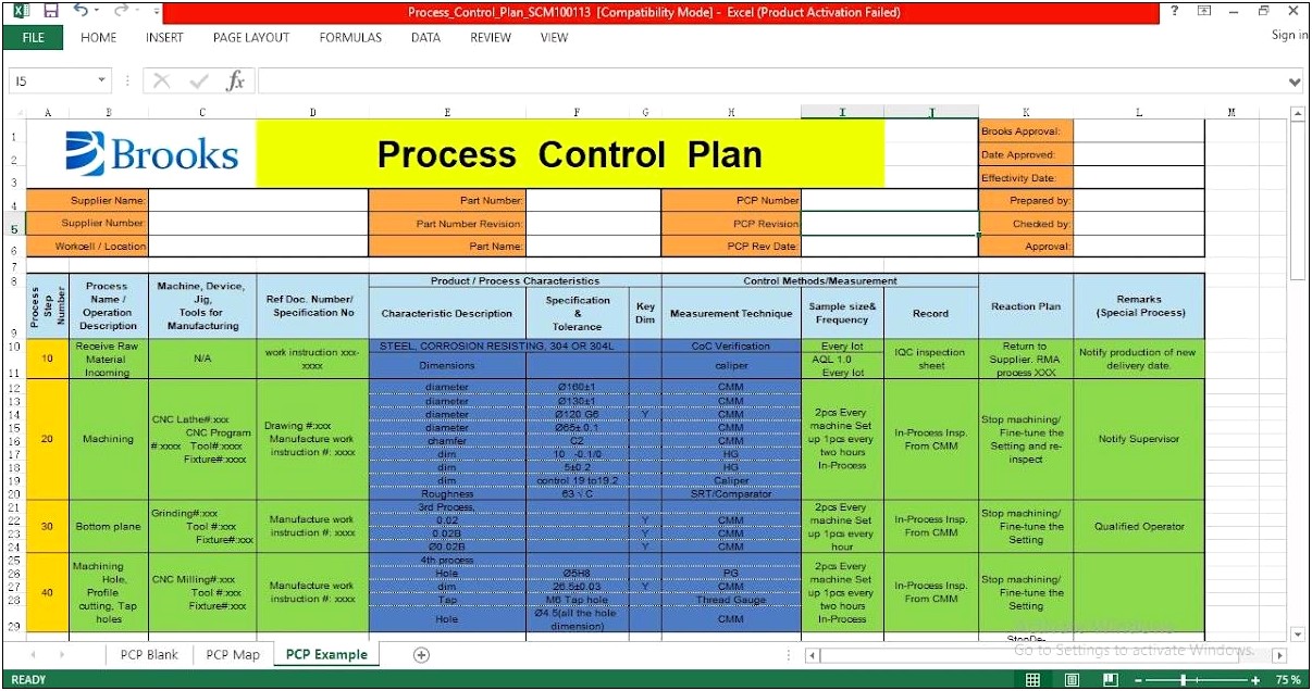 Construction Quality Control Plan Template Free