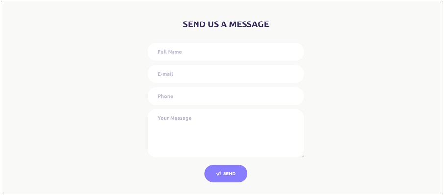 Contact Form Bootstrap Template Free Download