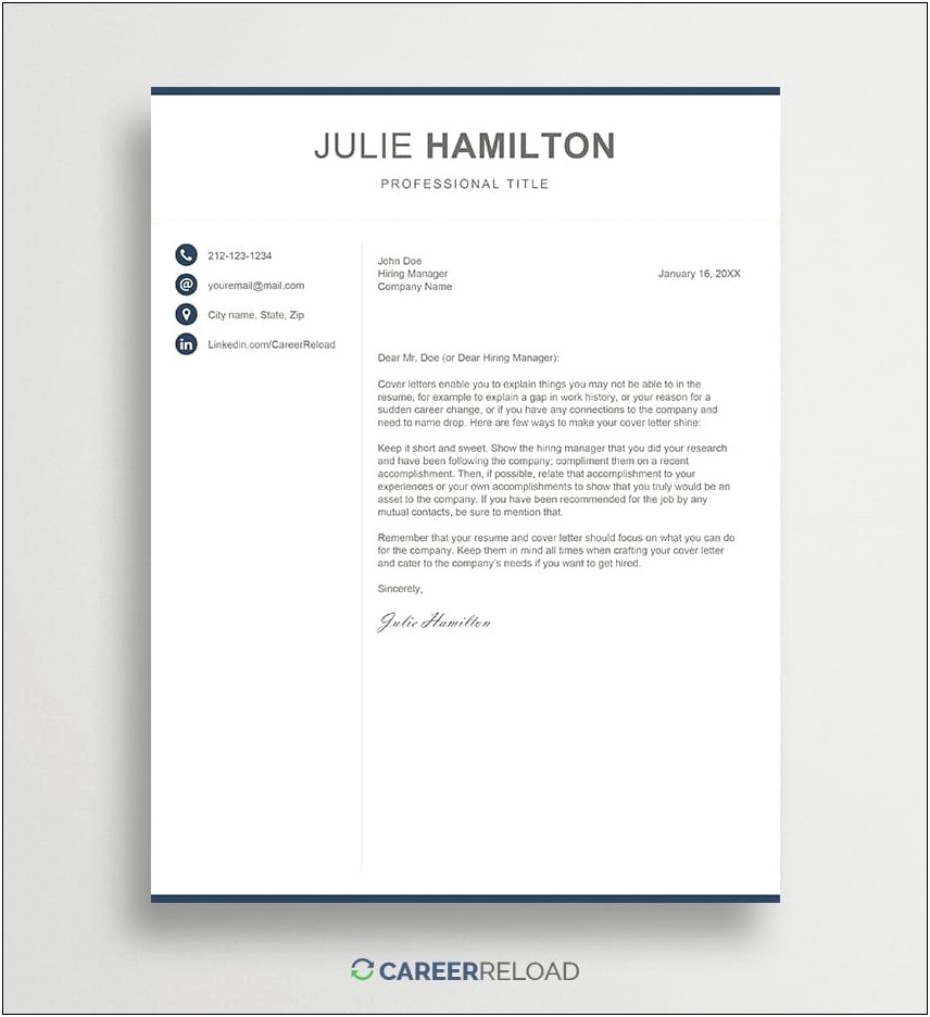 Cover Letter Template Free Word Doc