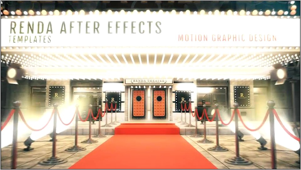 Curtain Opening After Effects Template Free