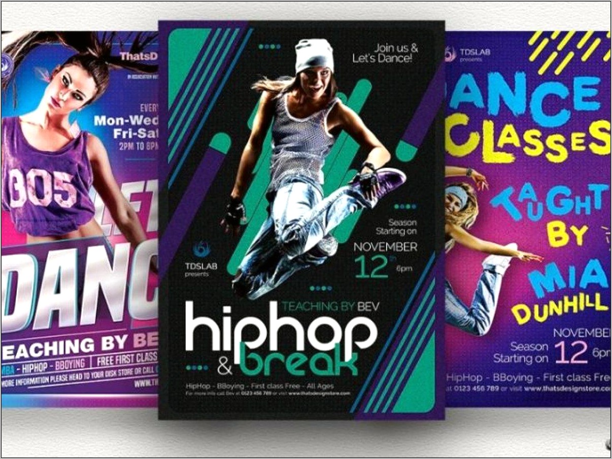 Dance Poster Template Photoshop Free Download