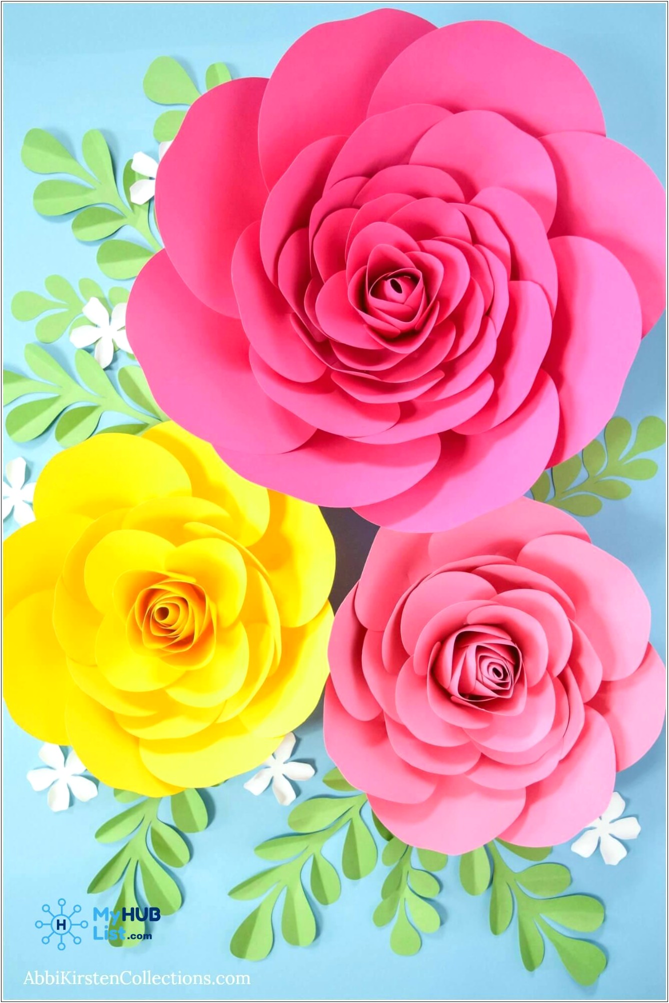 Diy Large Paper Flowers Template Free