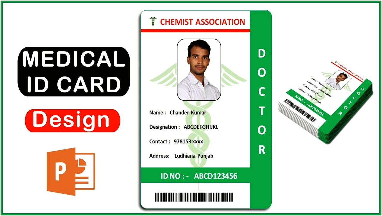 Doctor Id Card Template Free Download