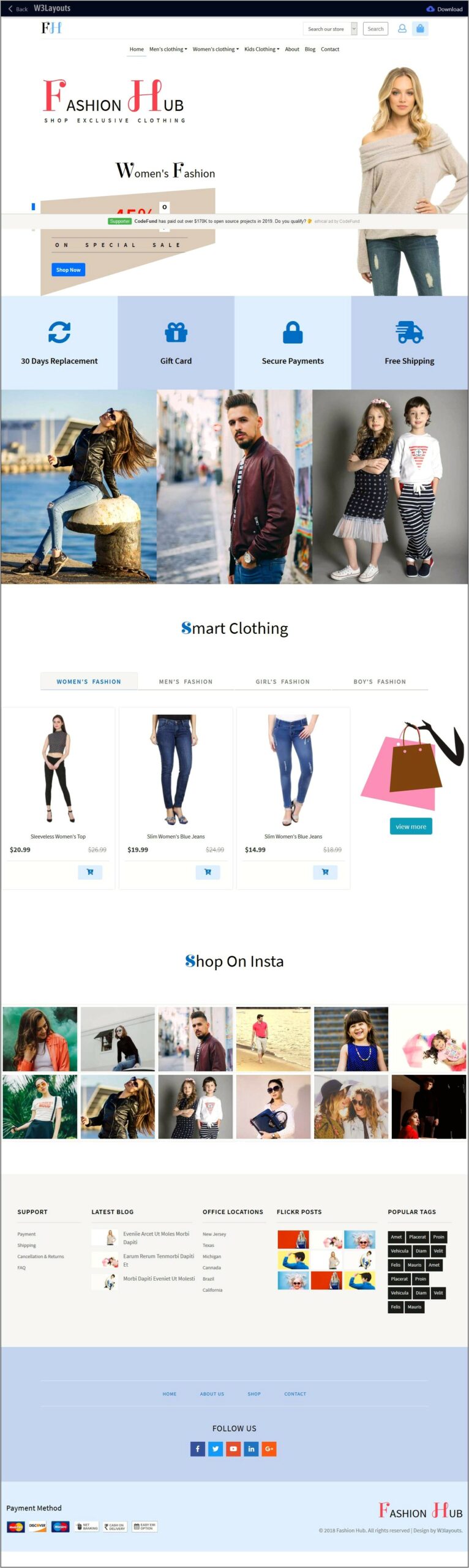 Ecommerce Web Template Free Download W3layouts