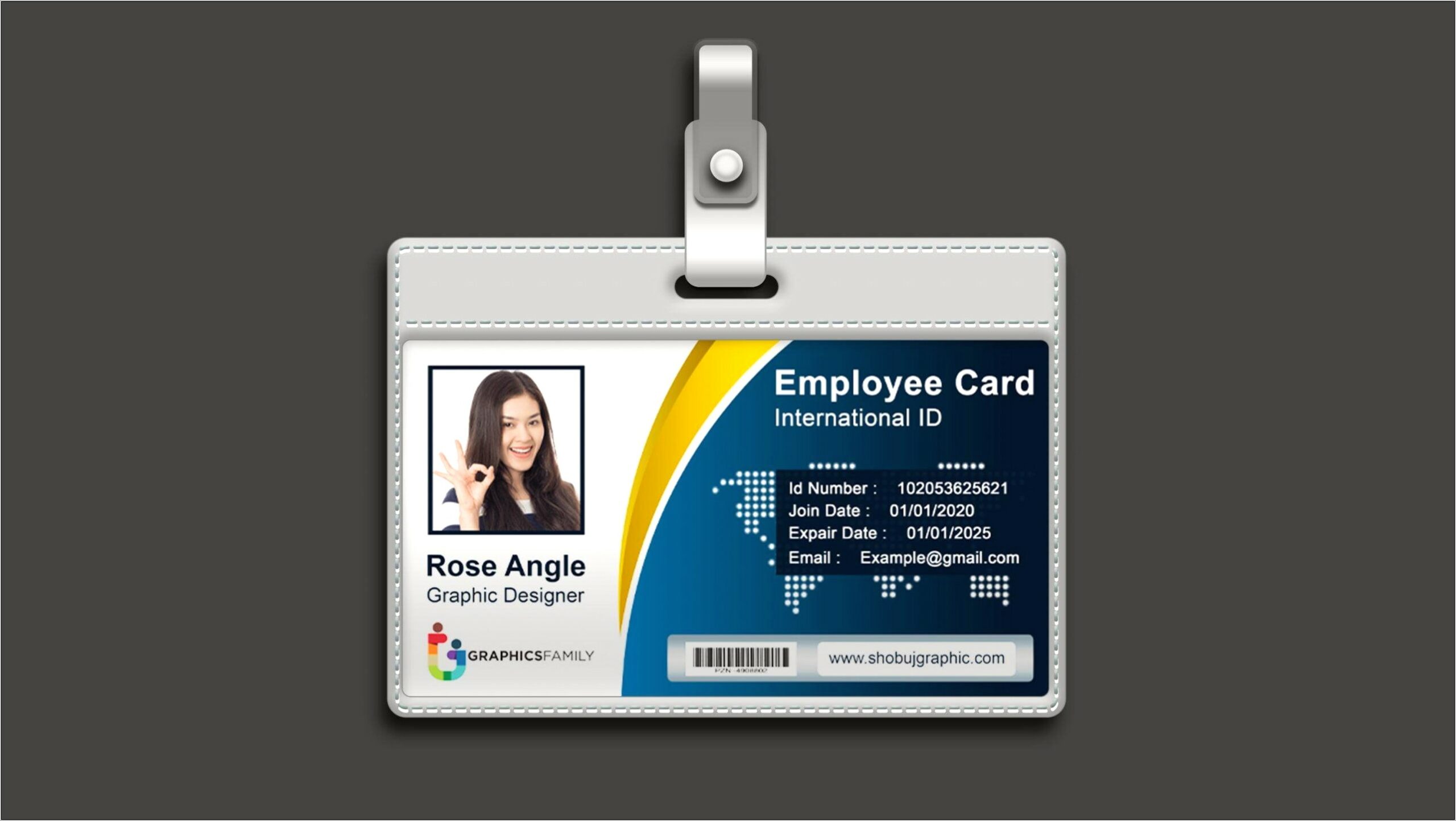 Employee Id Badge Template Free Download