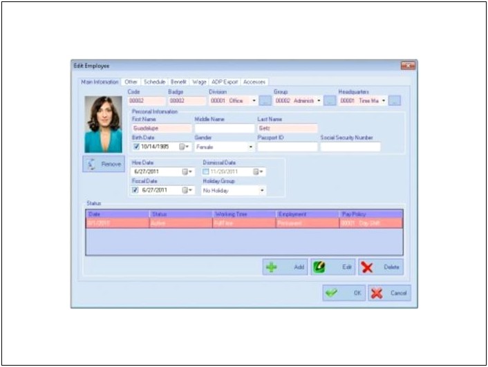 Employee Management System Template Free Download