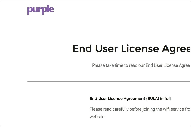 End User License Agreement Template Free