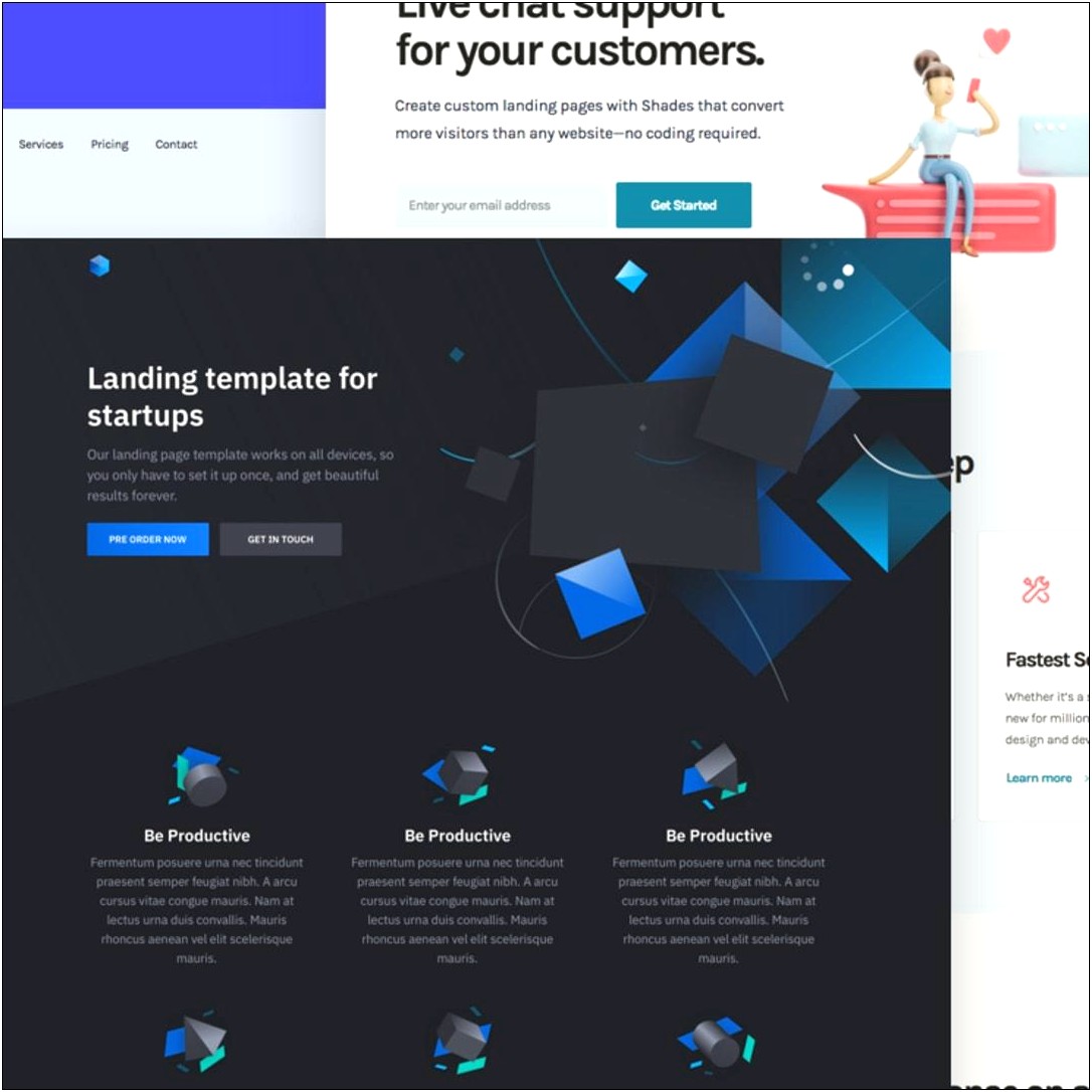 Facebook Landing Page Template Free Download