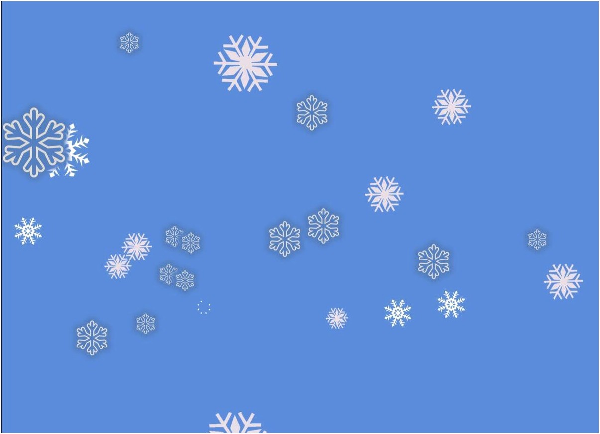 Falling Snow After Effects Template Free