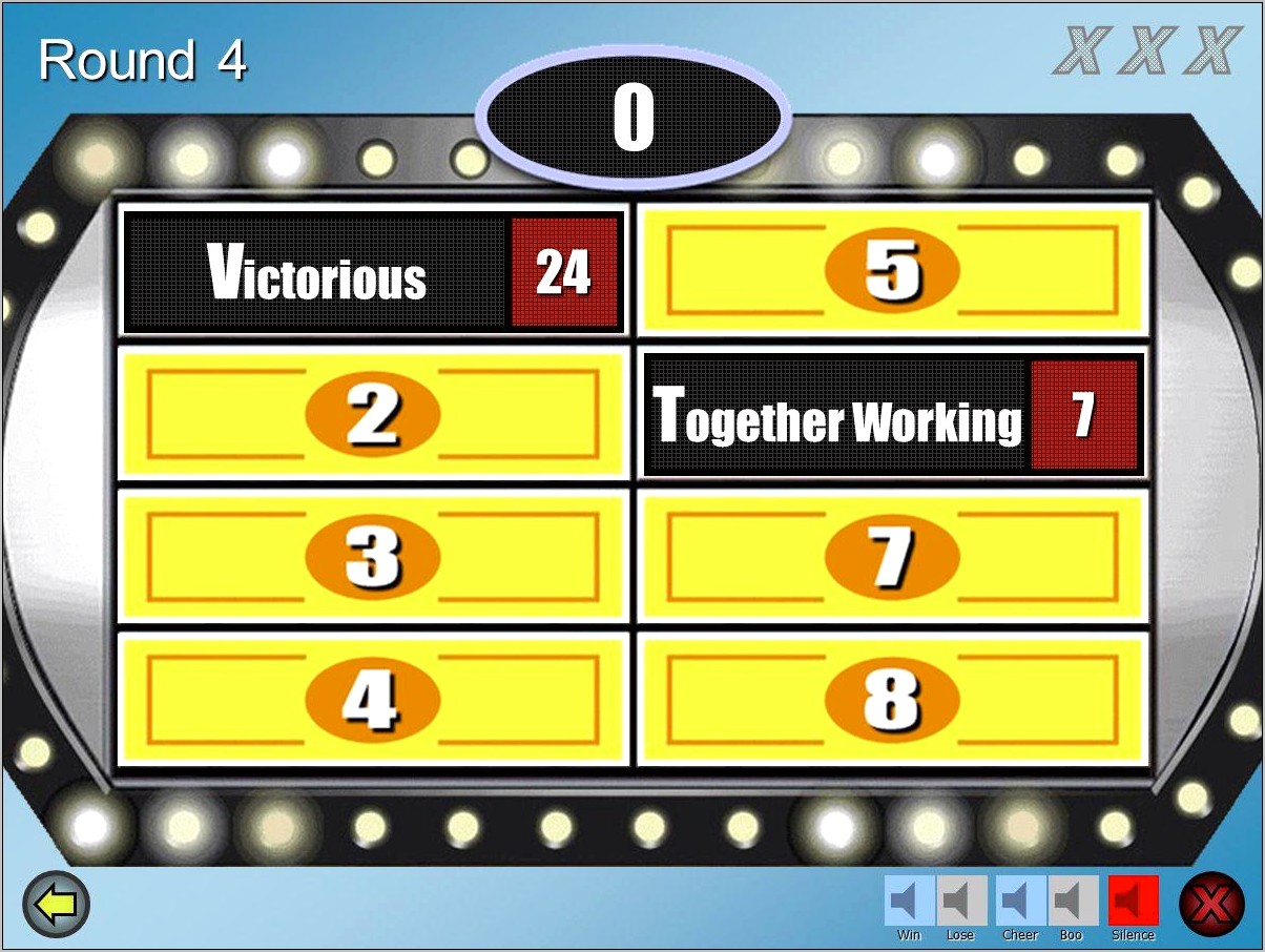 Family Feud Powerpoint Game Template Free