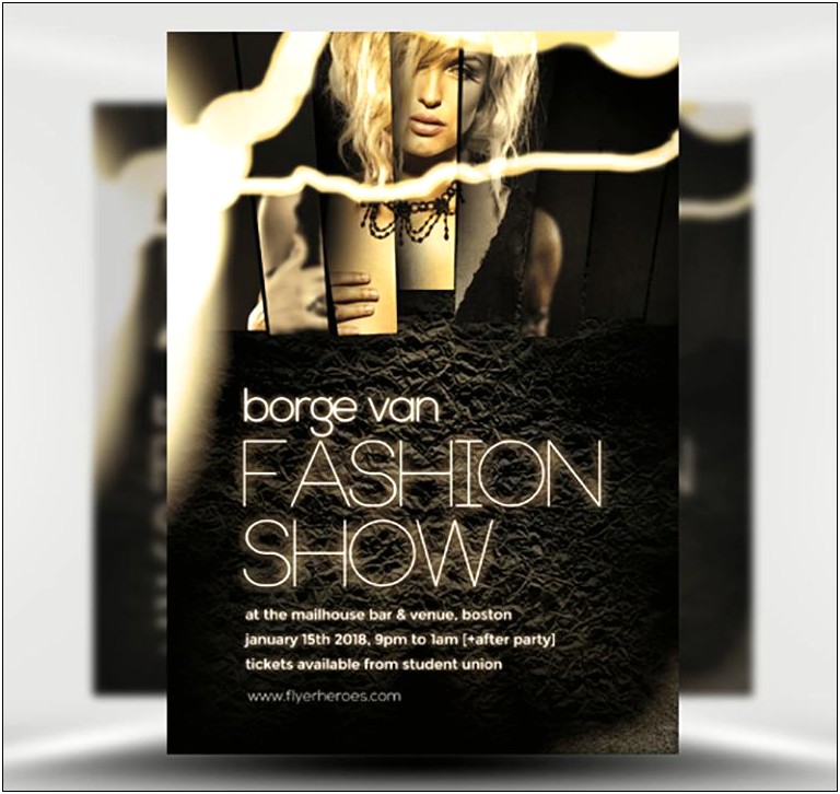 Fashion Show Poster Templates Free Download