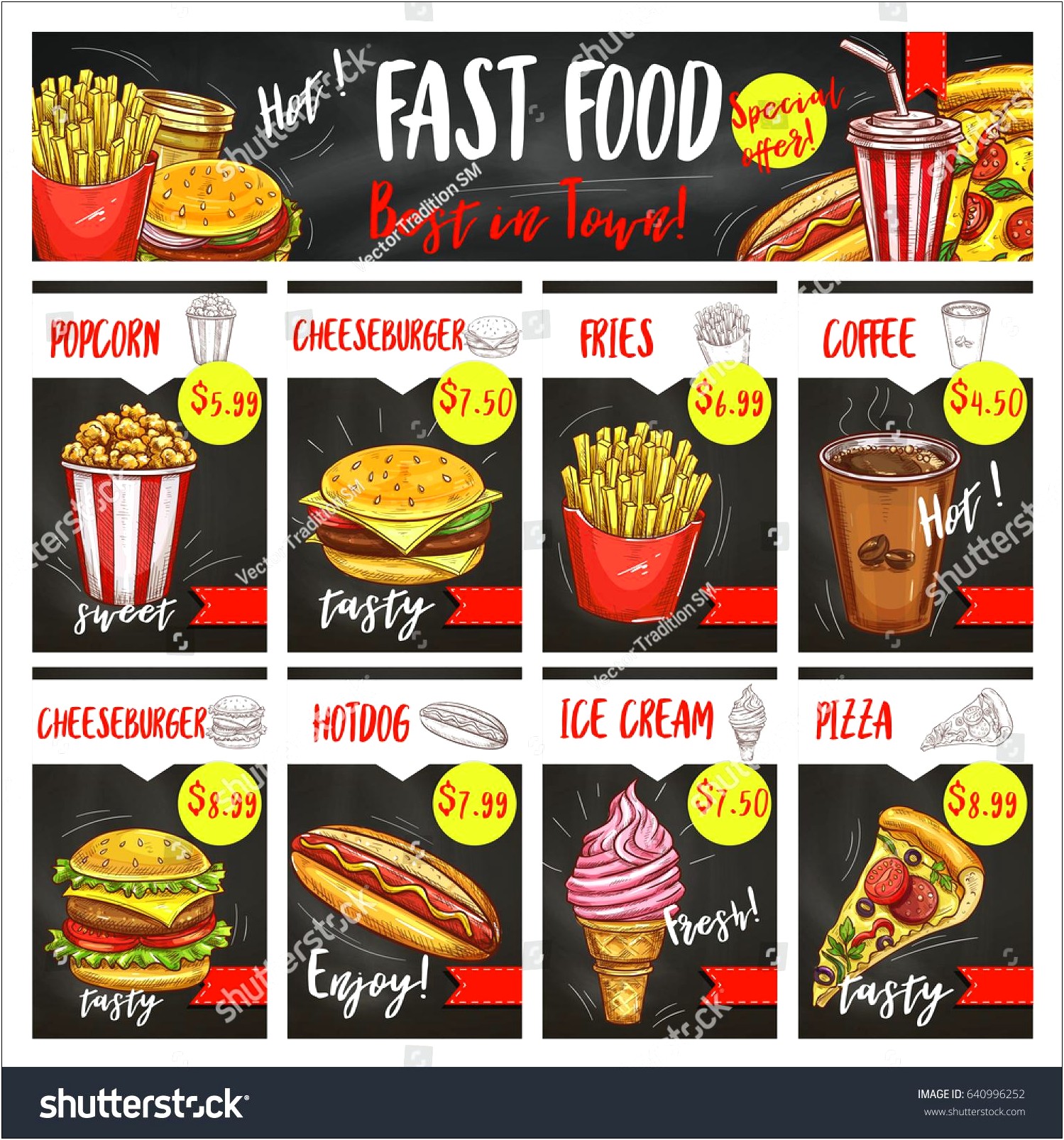 Fast Food Menu Design Templates Free
