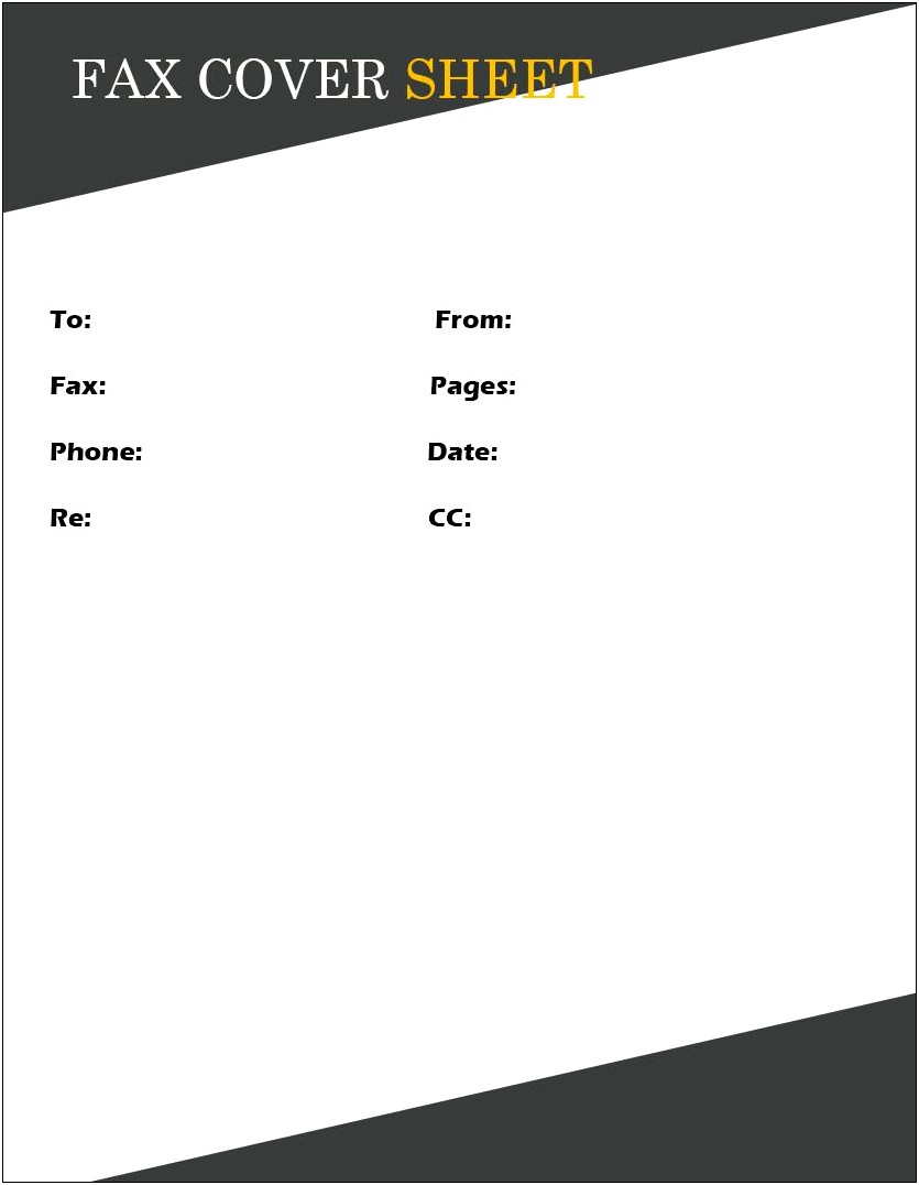 Fax Cover Sheets Templates Free Download