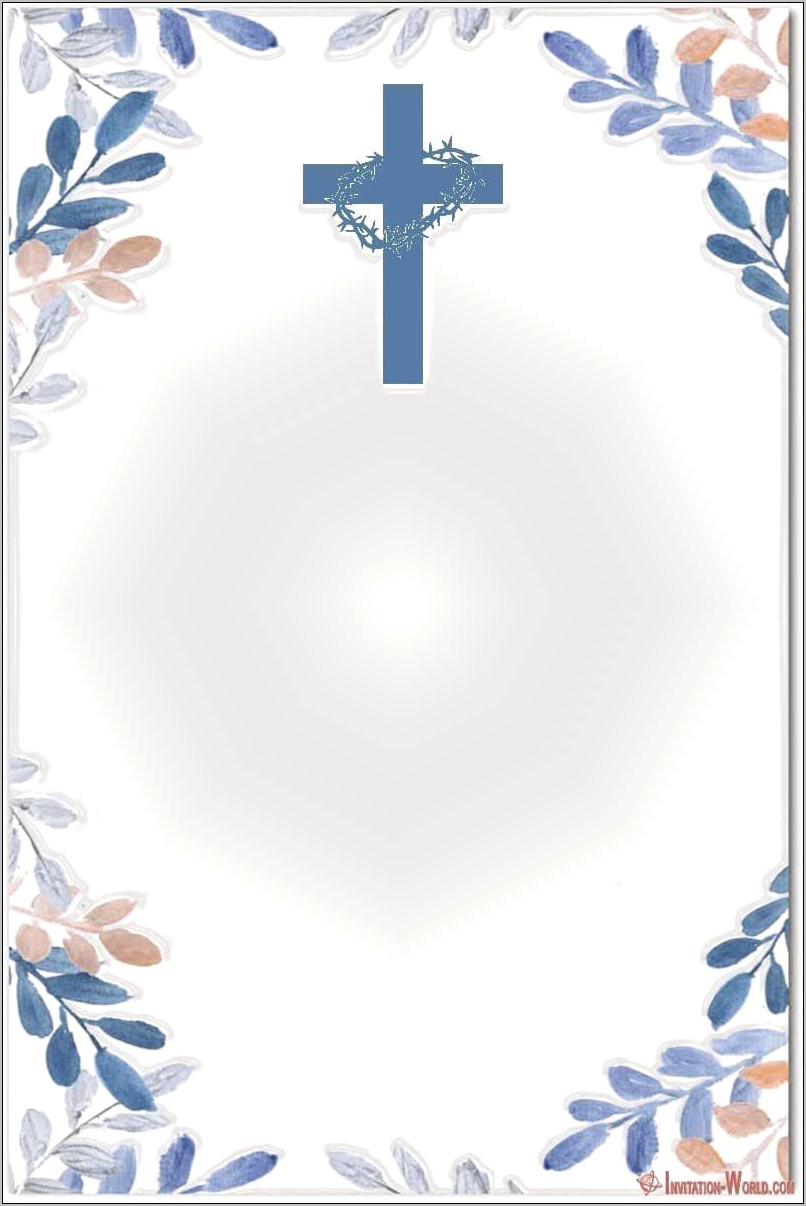 First Holy Communion Card Templates Free
