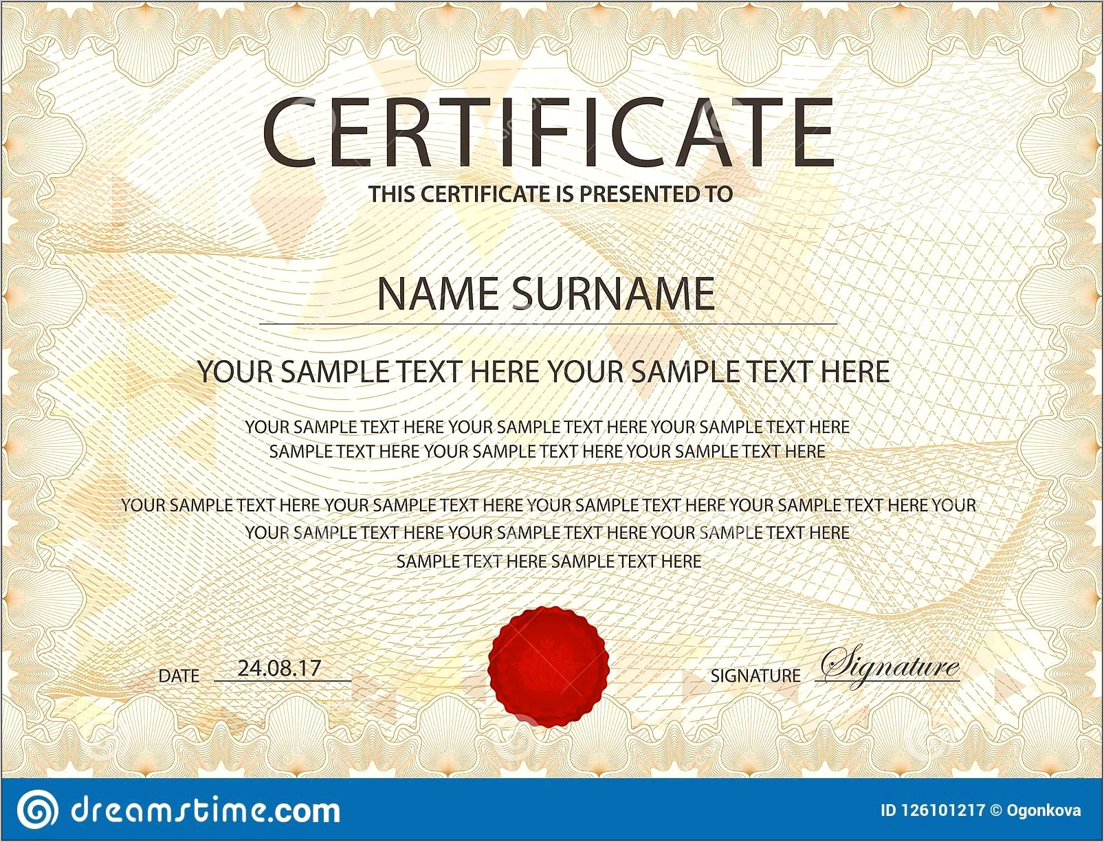 First Place Award Certificate Template Free