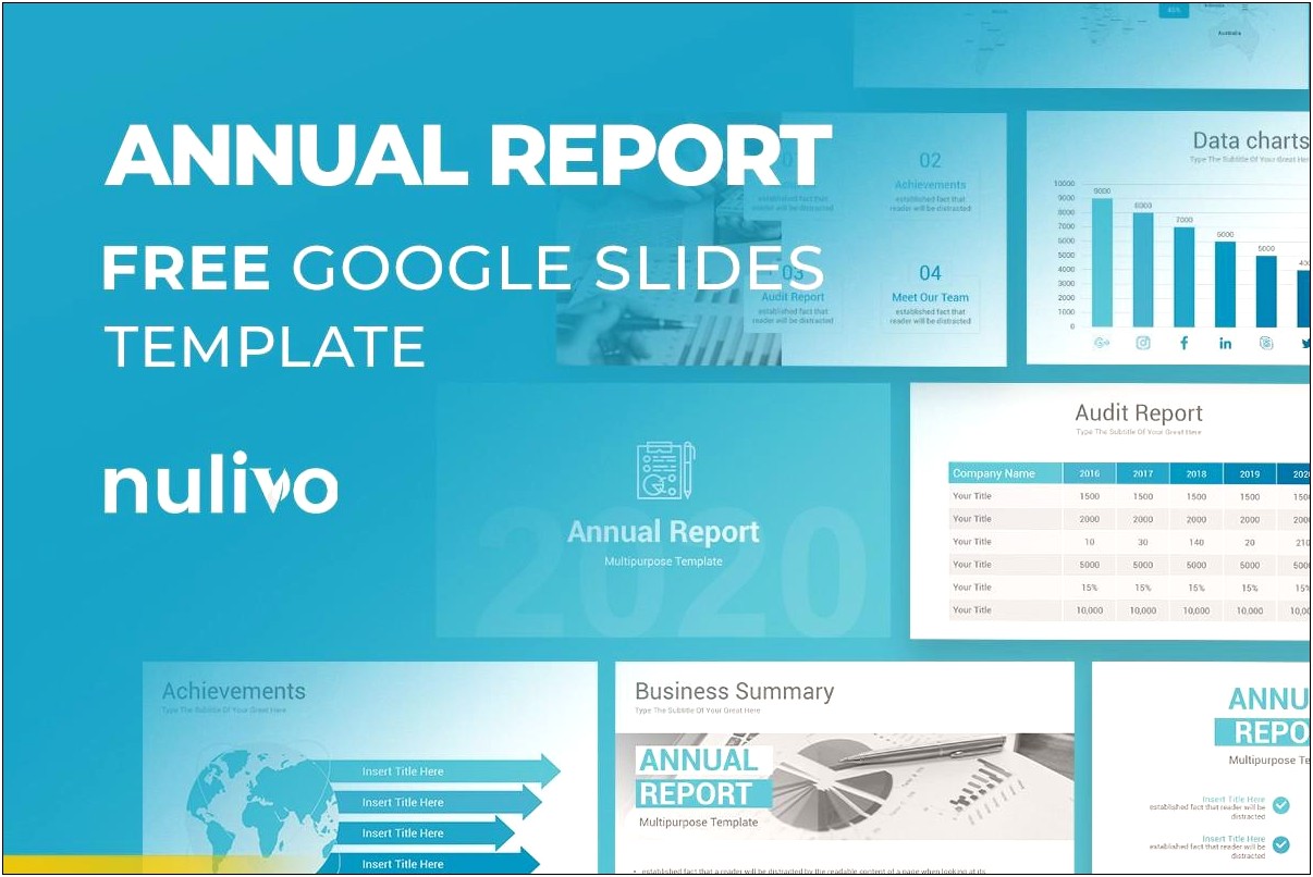 Free Annual Report Template Google Docs