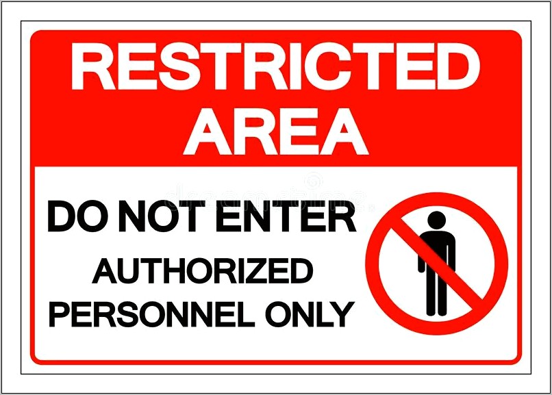 Free Authorized Personnel Only Sign Template