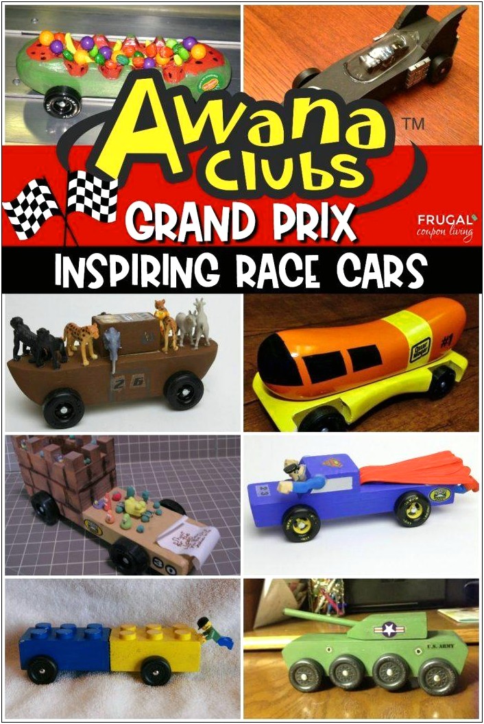 Free Awana Grand Prix Car Templates