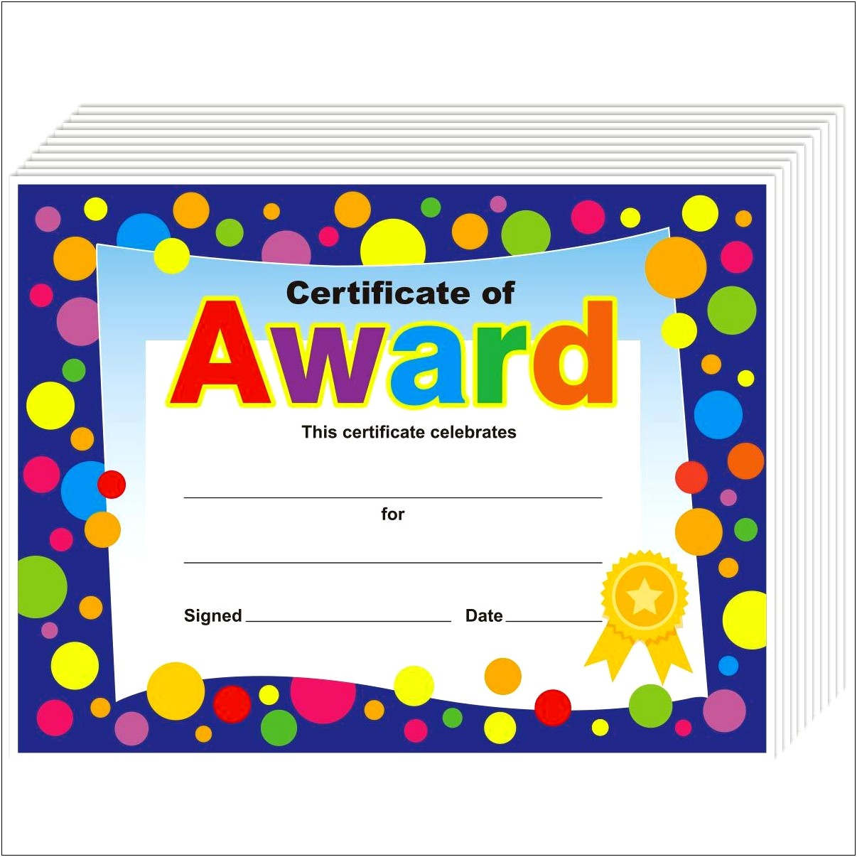 Free Award Templates For Elementary Students
