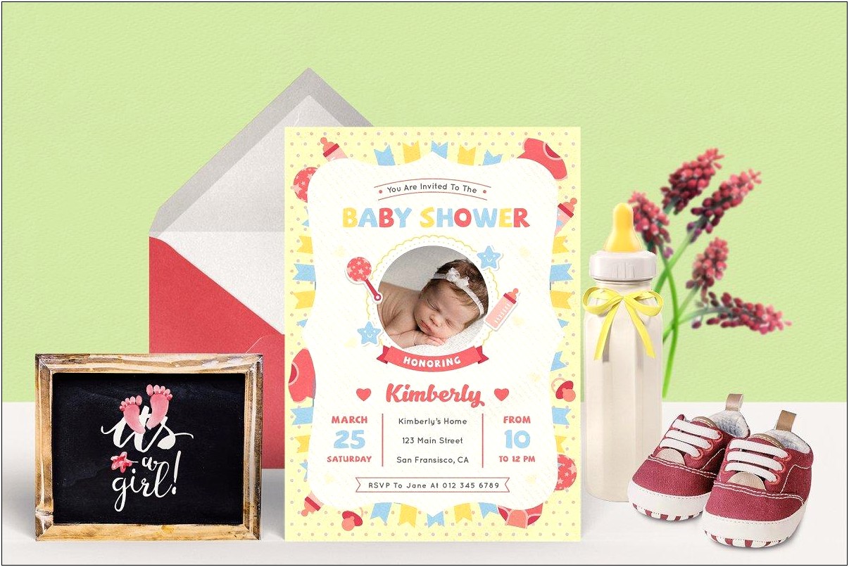 Free Baby Shower Invitations Templates Psd