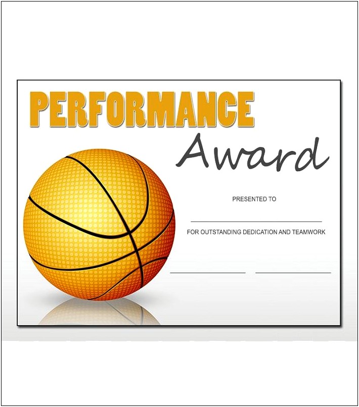 Free Basketball Certificate Templates For Word