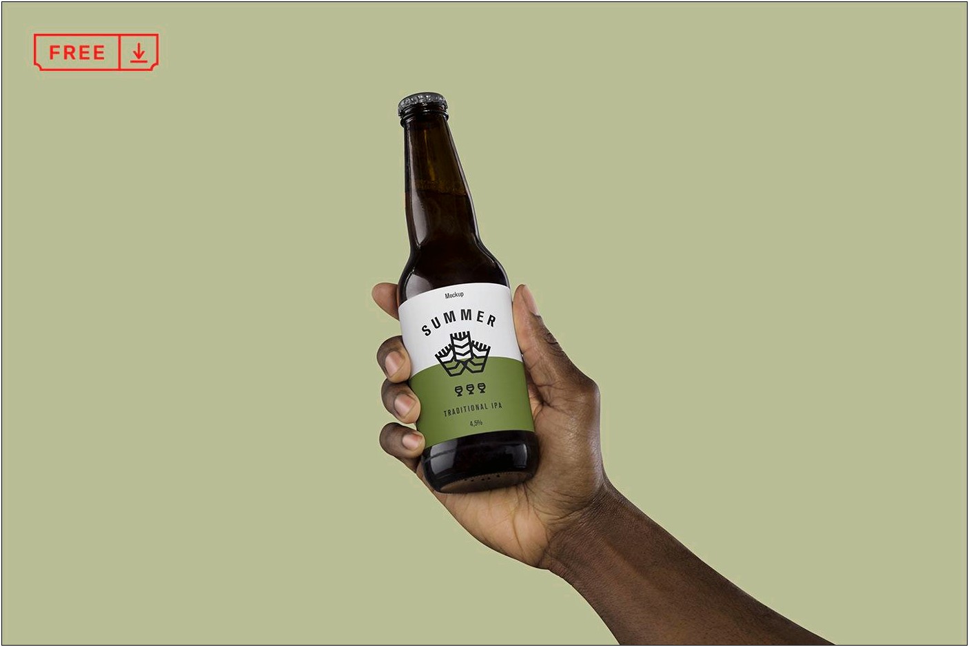 Free Beer Bottle Label Template Photoshop