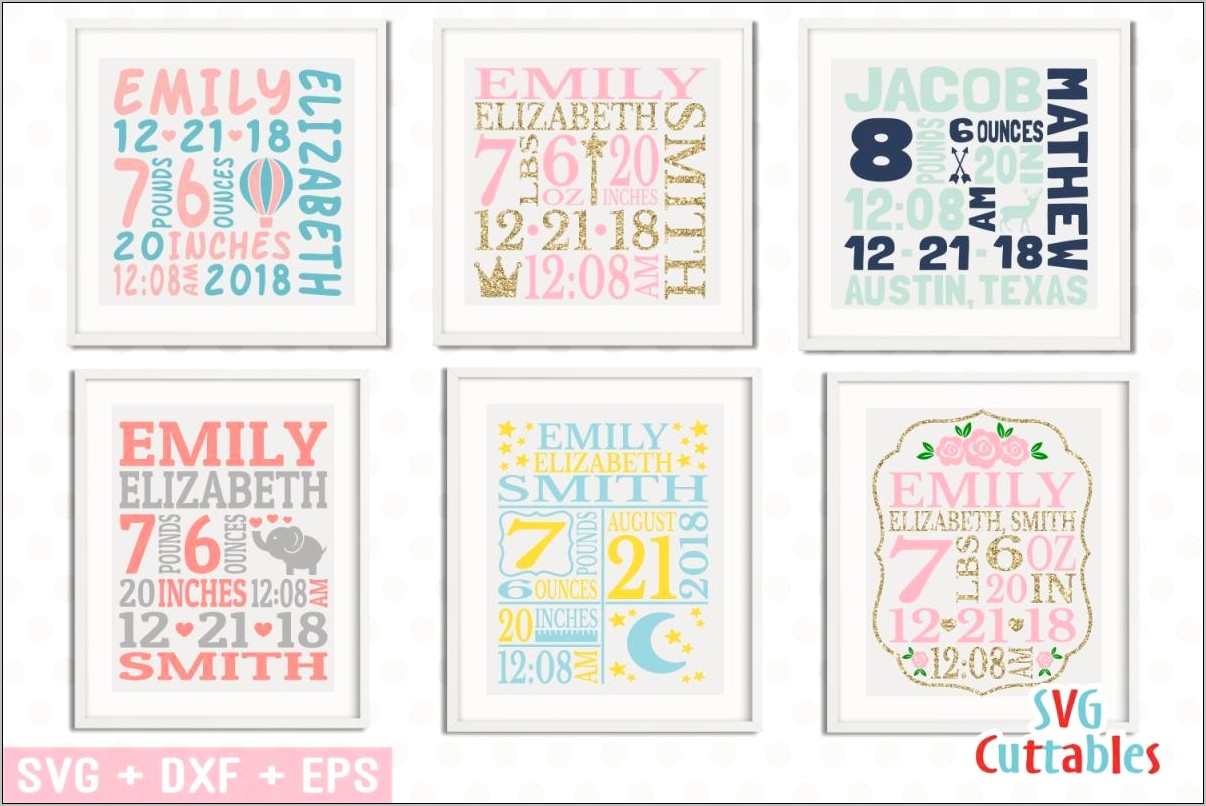 Free Birth Announcement Templates For Word