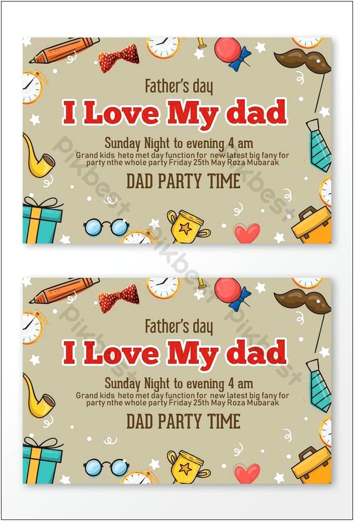Free Birthday Card Templates For Dad