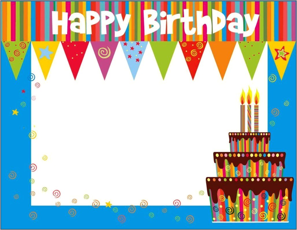Free Birthday Card Templates For Kids