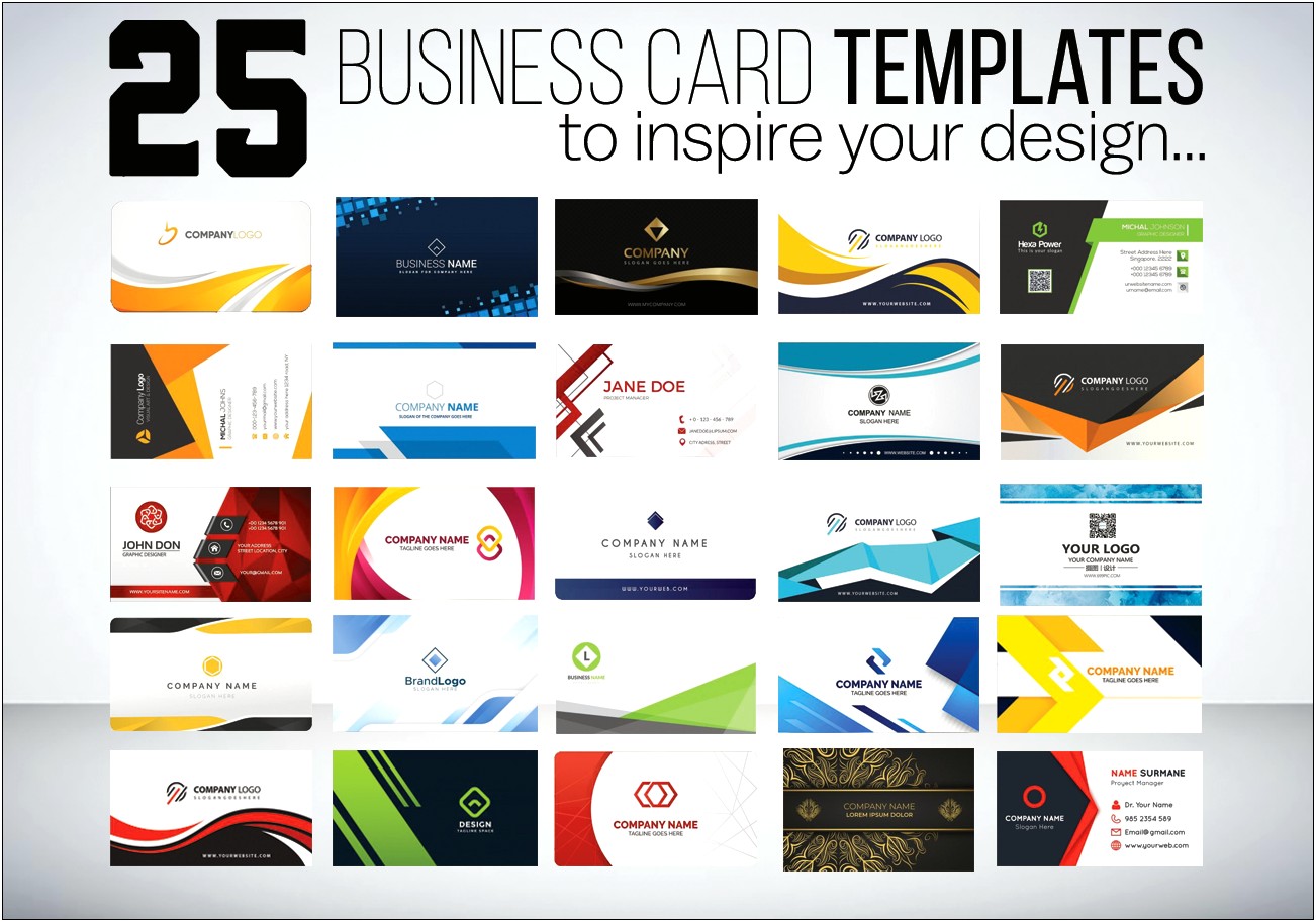 Free Blank Business Card Templates Online