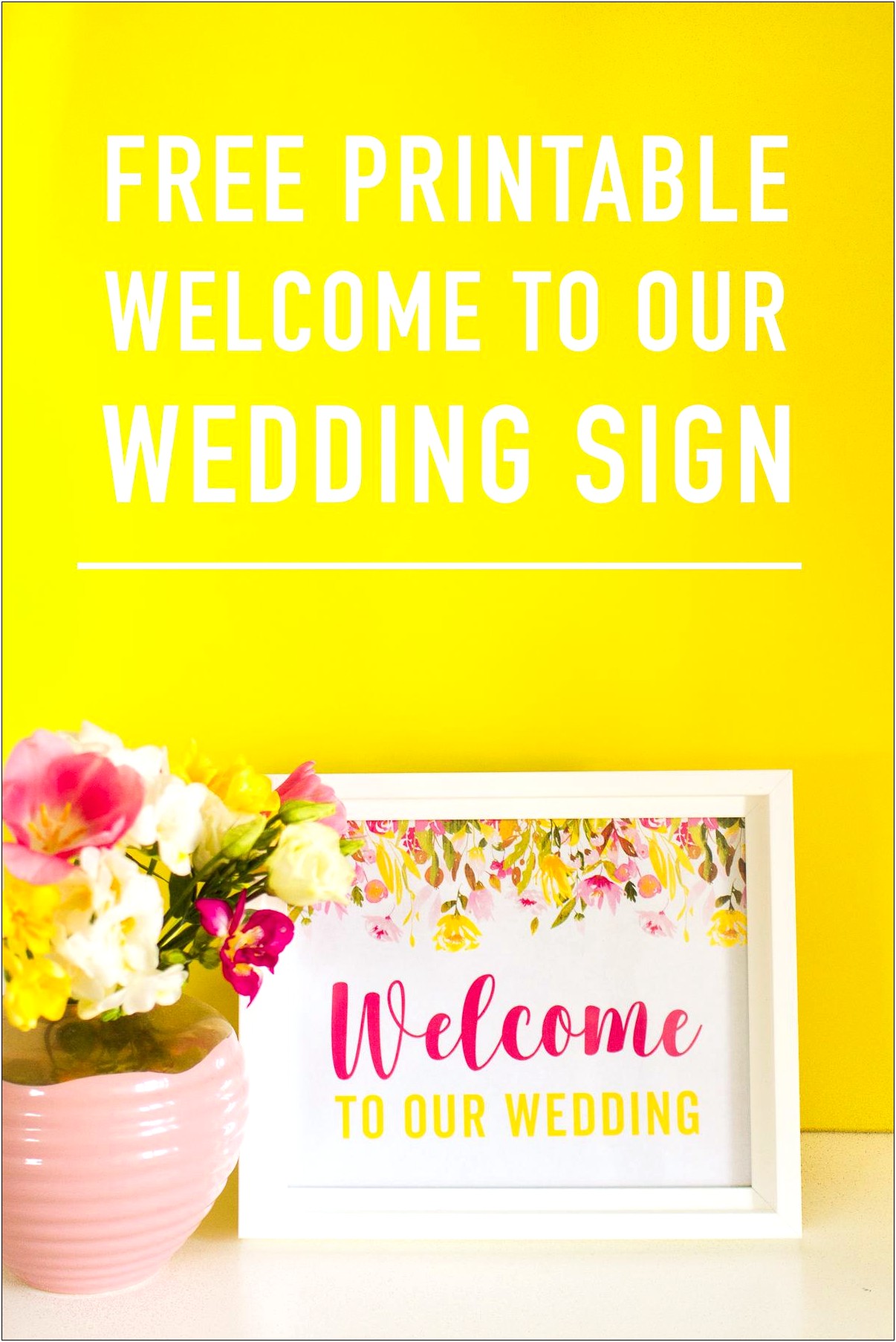 Free Bridal Shower Welcome Sign Template