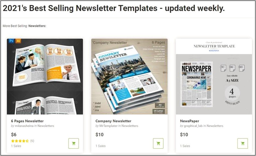 Free Business Newsletter Templates For Word