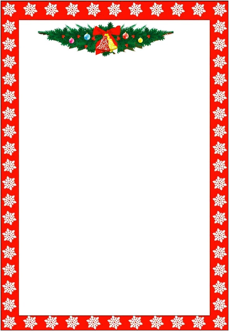 Free Christmas Border Templates For Publisher