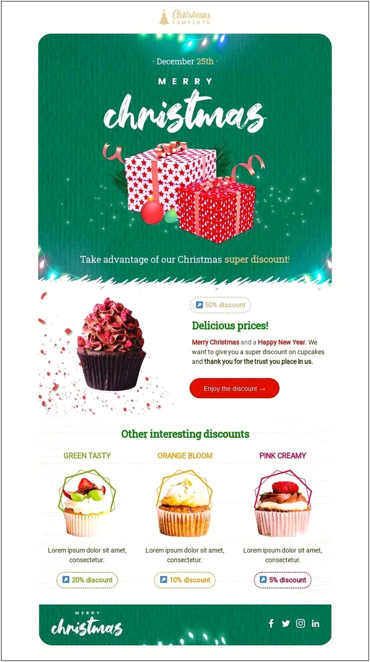 Free Christmas Email Templates For Business