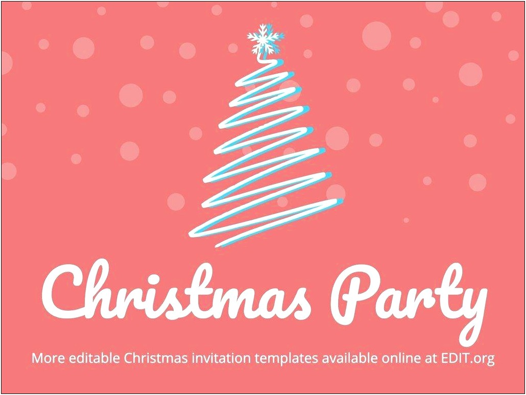 Free Christmas Eve Party Invitation Templates